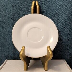 Set of 4 Sea Gull Fine China Saucers 6" | Jian Shang Gold Trim | Replacement